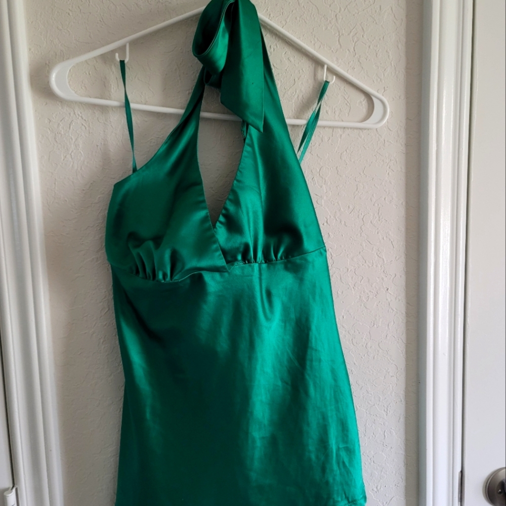 H&M Green halter top